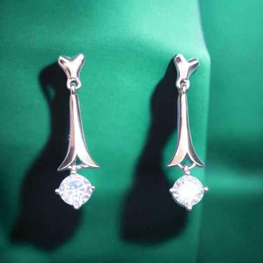Elegant Silver Drop Earrings