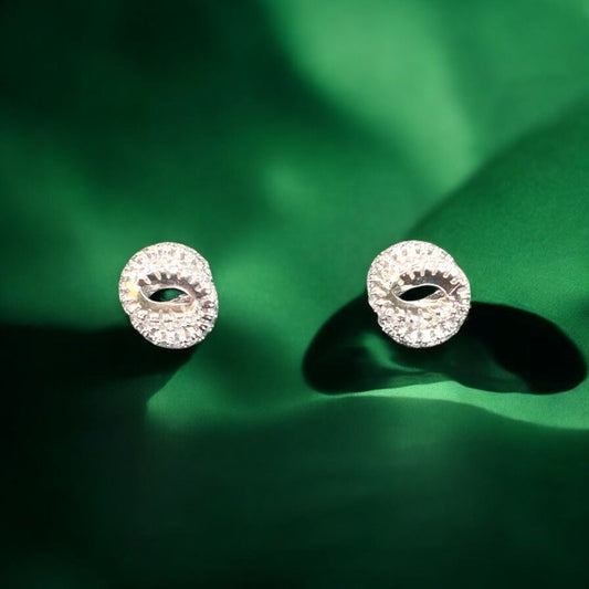 Elegant Silver Studs