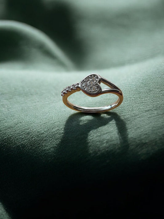92.5 Sterling Silver Heart Ring